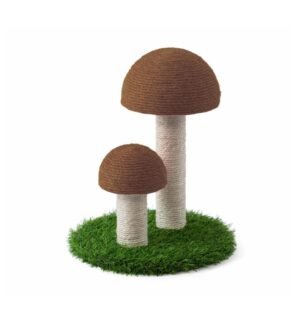 Griffoir Champignon Marron LEOPET 30 x 30 x 35 H – Image 2
