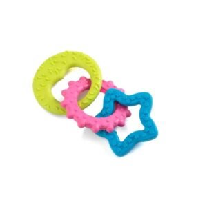 Jouet à Mordre LeoPet Triple en Caoutchouc 18,5 cm