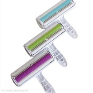 Brosse Ramasse - Poils 
couleurs assorties