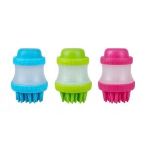 Brosse en silicone avec distributeur porte-savon Leopet – Image 2