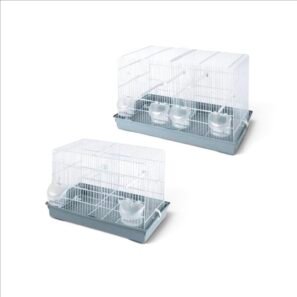Cages Pour Oiseaux blanches modèle Cova 1/2